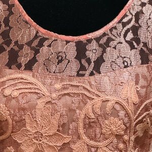 Anthropologie Stretch Lace Dress with Back Cut-Out